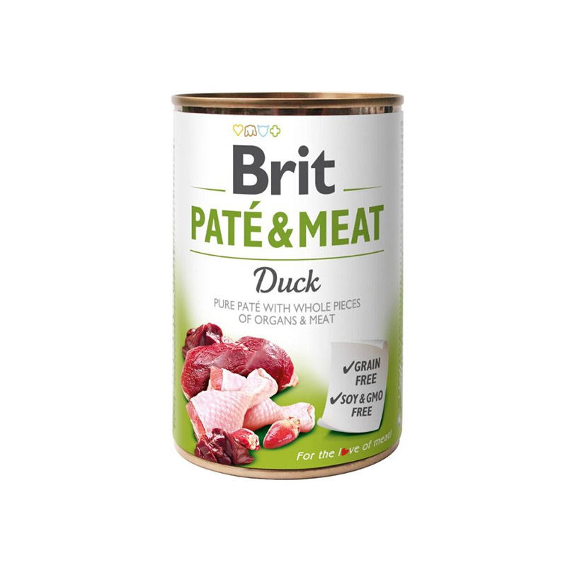 Brit Paté &; Meat Duck 400g (duck and chicken), 6 pcs