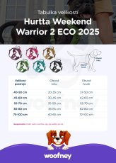 Hurtta Weekend Warrior Harness II ECO Raven – postroj pro psy – černý