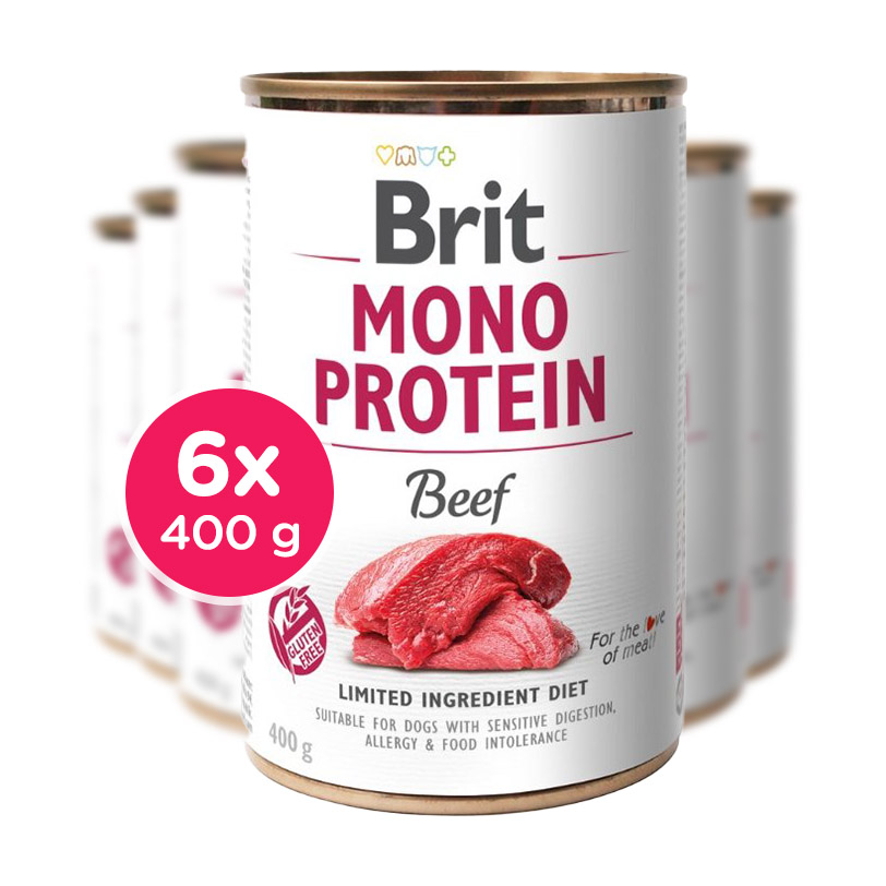 Brit Mono Protein Beef 400g (beef), 6 pcs