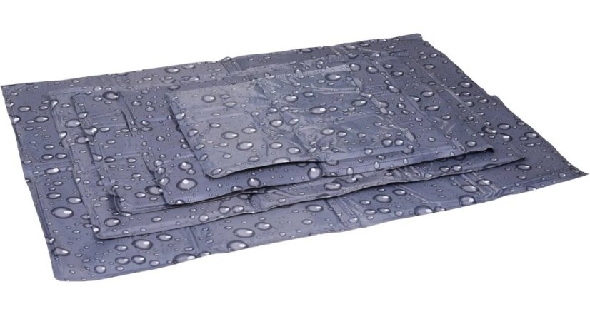 Flamingo Cooling Pad Fresk - Chladící podložka pro psy - bubliny, šedivá - 90 x 50 cm (L)