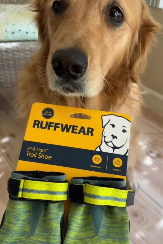 Hi & Light Trail Shoes (2 Stück) – grüne ultraleichte Hundeschuhe