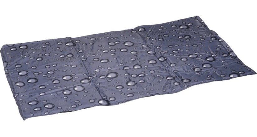 Flamingo Cooling Pad Fresk - Chladící podložka pro psy - bubliny, šedivá - 90 x 50 cm (L)