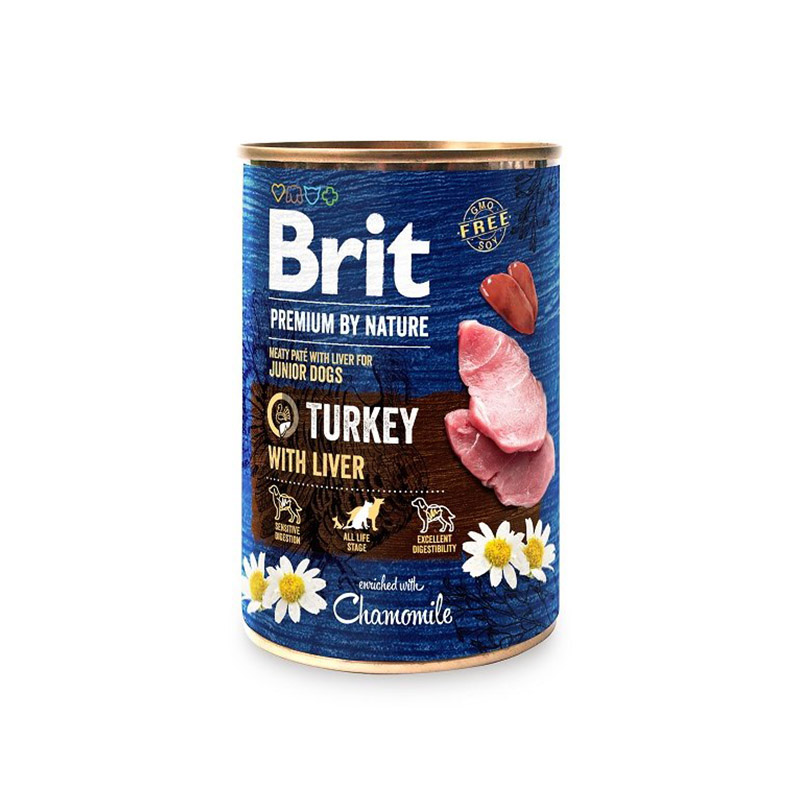 Brit Premium by Nature Turkey with Liver 400g, 6 pcs
