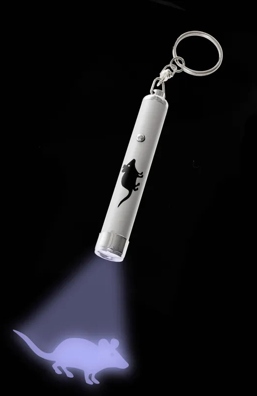 Flamingo LED-Pointer - Laserspielzeug für Katzen - Mausmotiv