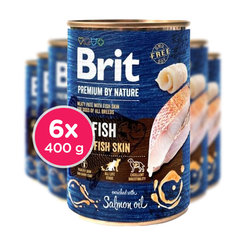 Brit Premium by Nature Fish with Fish Skin 400g, 6 pcs