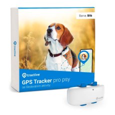 Tractive GPS DOG 4 – GPS sledování polohy a aktivity pro psy, bílý