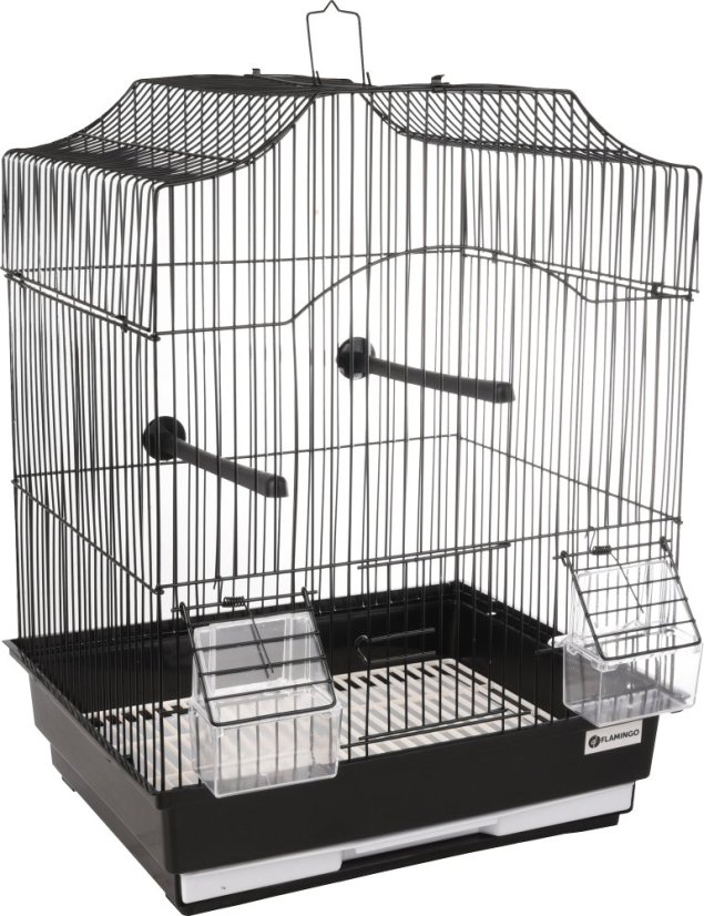 Klec pro ptáky, Lampung 2, 34 x 28 x 44,5 cm, černá