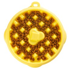 Outward Hound Fun Feeder Yellow – Anti-Schling-Napf, gelb, M (2 Tassen)