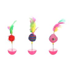 Flamingo Poeky - interaktives Spielzeug für Katzen 1 Stück, 15 cm