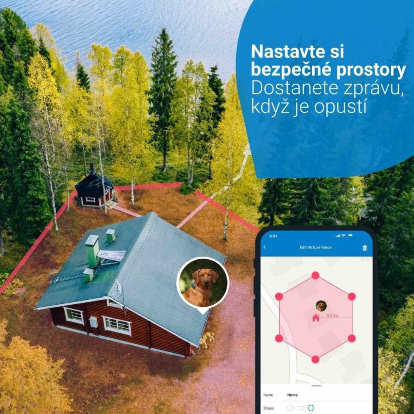 Tractive GPS DOG 4 – GPS sledování polohy a aktivity pro psy, bílý