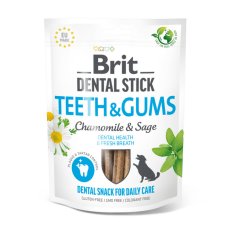 Brit Care Dog Dental Stick Zähne & Zahnfleisch mit Kamille & Salbei - Zahnsnacks für Hunde, 7 Stk