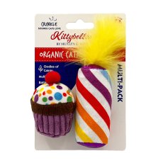 Huxley & Kent - Kittybelles Mewow Cupcake/Kerze - Katzenspielzeug (2 Stück)