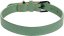 Flamingo Leano Green - Lederhalsband für Hunde, grün