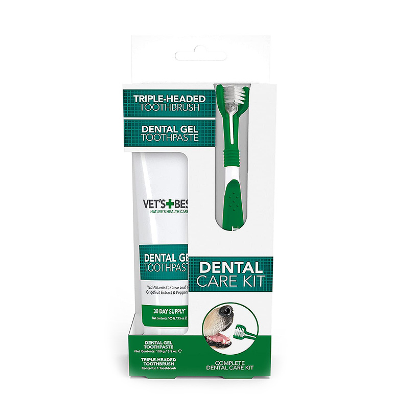 Vet's Best Dental Care Kit - Zahnreinigungsset für Hunde, 100 g