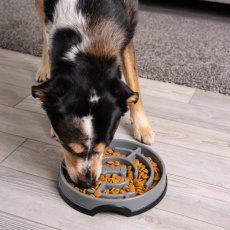 Outward Hound Fun Feeder Gray – Anti-Schling-Napf, grau, L (3-4 Tassen)