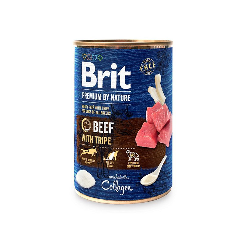 Brit Premium by Nature Beef with Tripes 400g, 6 pcs
