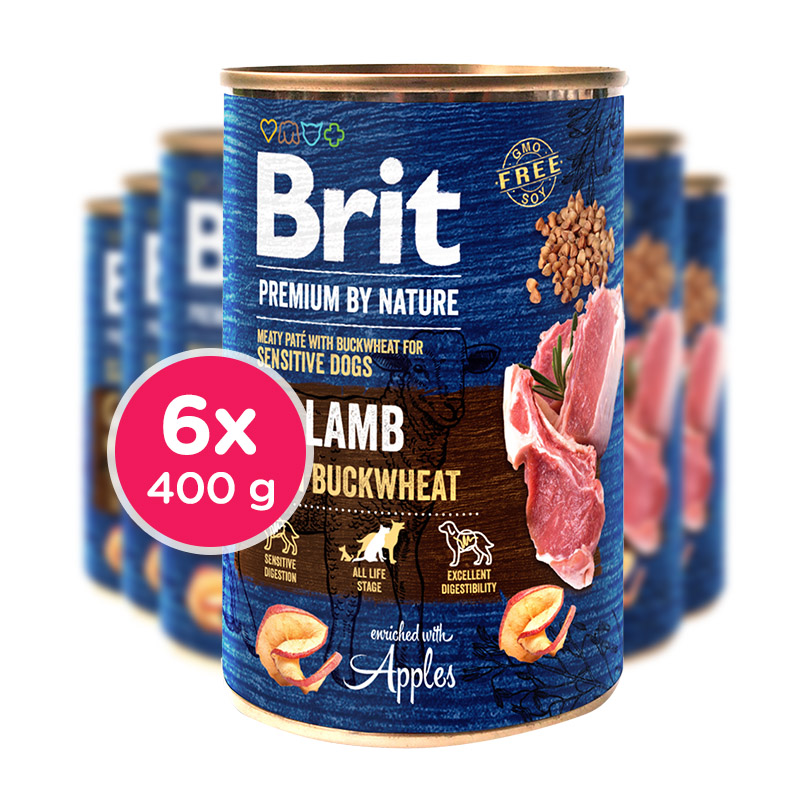 Brit Premium by Nature Lamb with Buckwheat 400g, 6 pcs