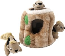 Outward Hound Hide A Squirrel - Schnüffelspielzeug für Hunde - 27 x 19 cm (L)