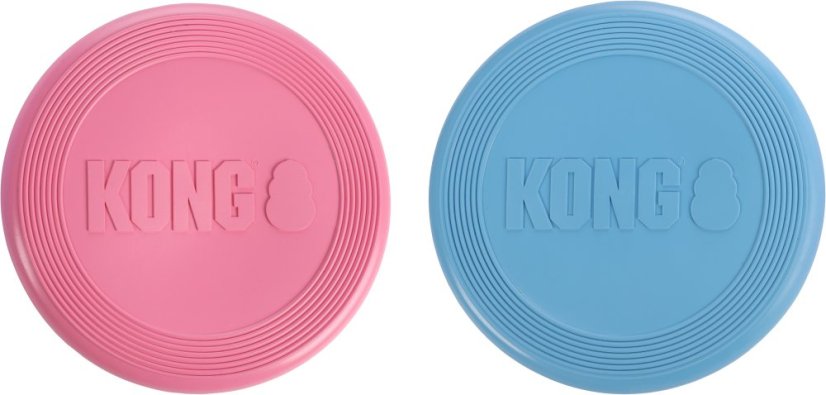 KONG Puppy Flyer - Frisbee pro psy - modrý - 17,7 cm (do 9 kg)