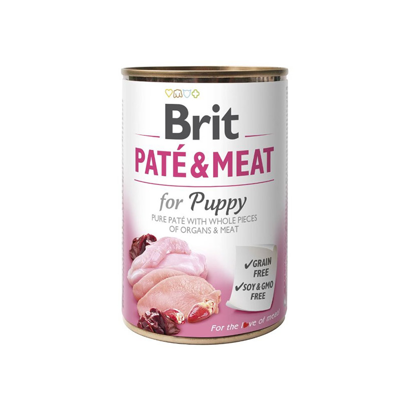 Brit Paté &; Meat Puppy 400g (turkey and chicken), 6 pcs