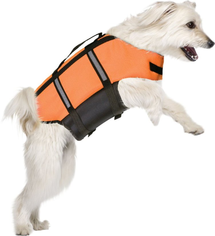 Flamingo Schwimmweste Marinus Orange - Schwimmweste für Hunde