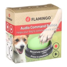 Flamingo Karao - Kommunikationsknopf für Hunde, 1 Stück (grün)