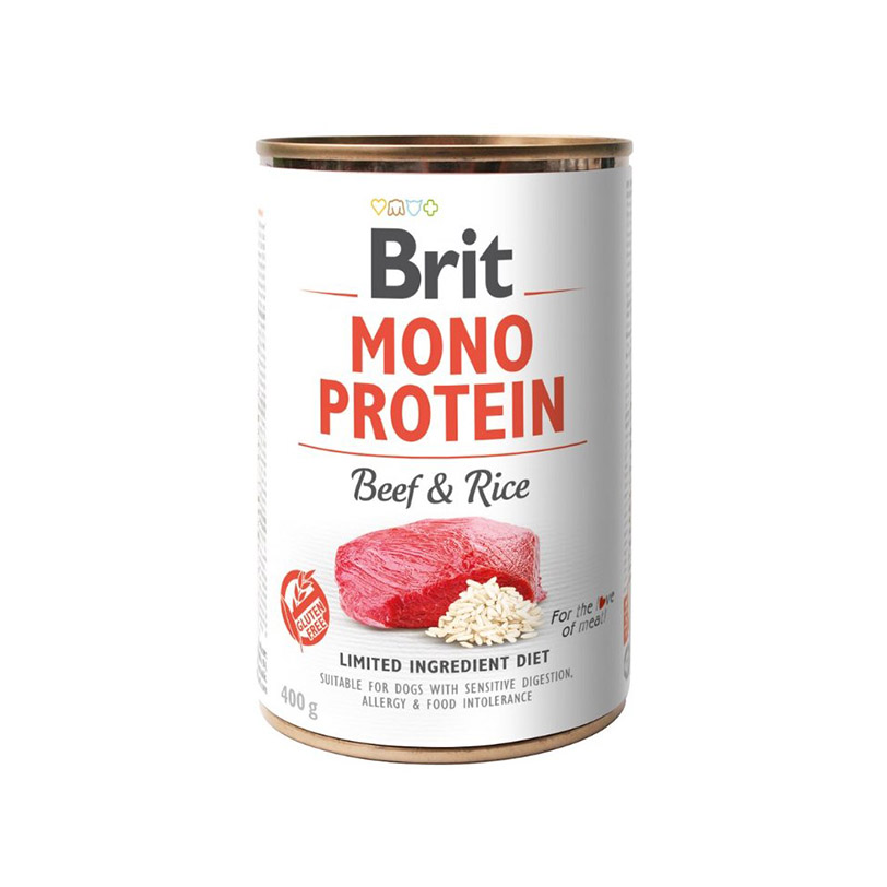 Brit Mono Protein Beef &; Rice 400g (beef with rice), 6 pcs