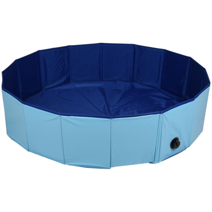 Flamingo Pet Pool Doggy Splatter - Bazén pro psy -  modrý - ∅ 120 x 30 cm (M)