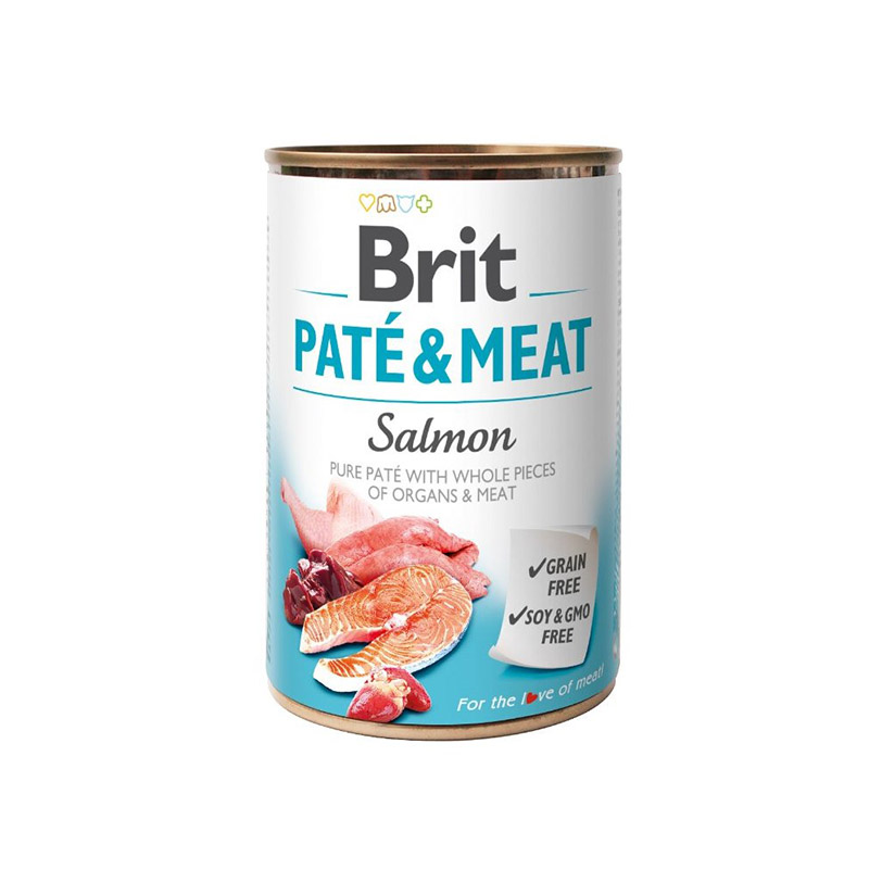 Brit Paté &; Meat Salmon 400g (salmon and chicken), 6 pcs
