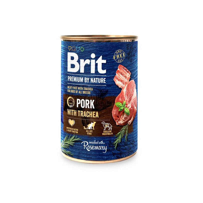 Brit Premium by Nature Pork with Trachea 400g, 6 pcs