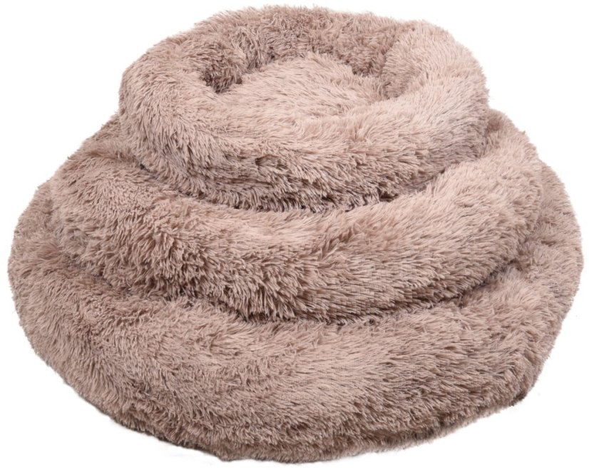 Flamingo Krems - chlupatý pelech pro psy a kočky - světle hnědá - 50 cm