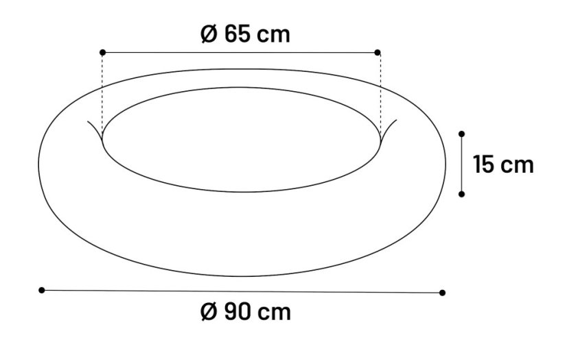 Flamingo Krems - chlupatý pelech pro psy a kočky - šedá - 90 cm