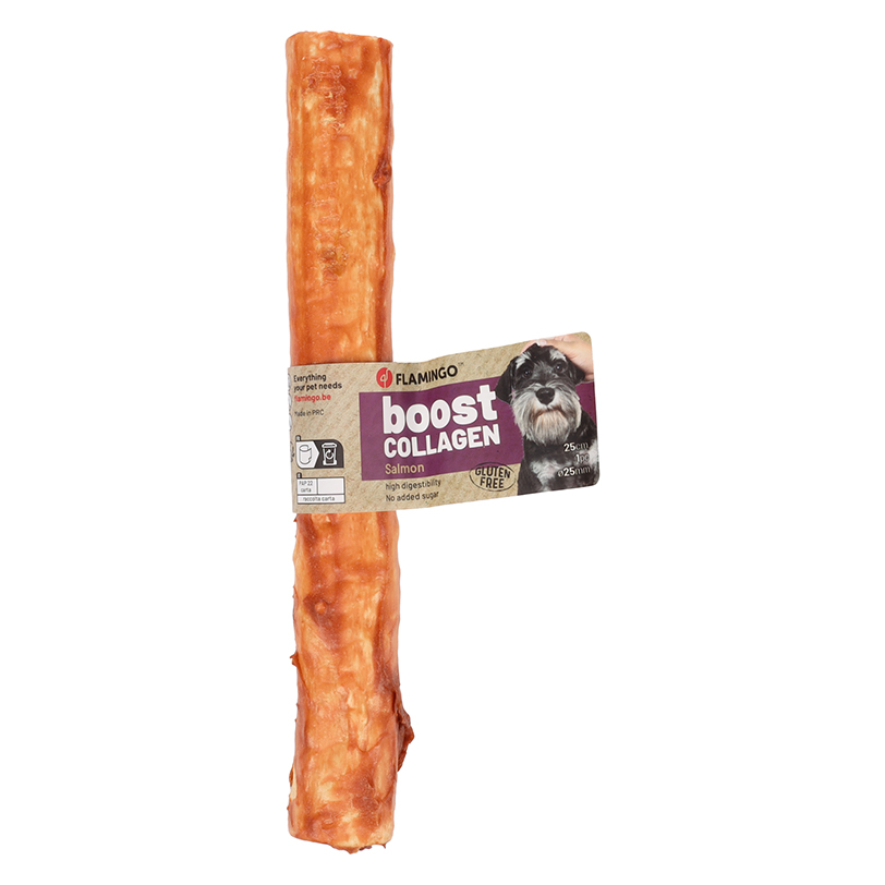 PREMIUM Collagen Boost - žvýkací tyčka pro psy 25 x 2,5 cm (KOLAGEN, LOSOS) 1 ks