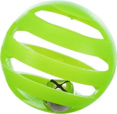 Trixie-Set mit 4 Kunststoffbällen mit Glocke für Katzen, 4 cm