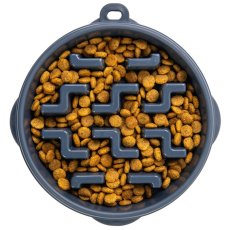 Outward Hound Fun Feeder Carbon – Anti-Schling-Napf, dunkelgrau, M (2 Tassen)