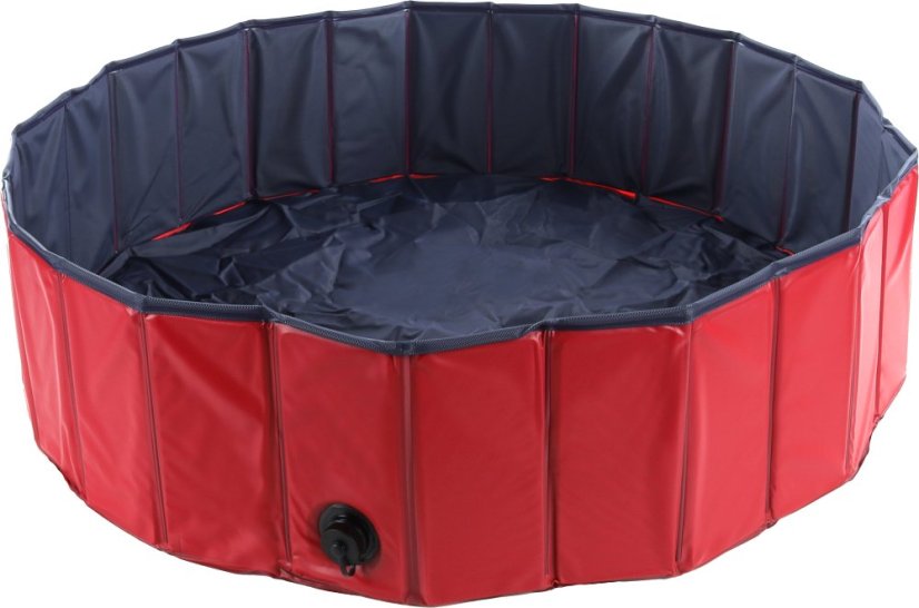 Flamingo Pool Doggy Splash Round - Bazén pro psy - červeno-modrý - ∅ 160 x 30 cm (L)