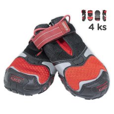 Kurgo Blaze Cross Shoe (4 ks) – celoroční boty pro psy (černá, červená)
