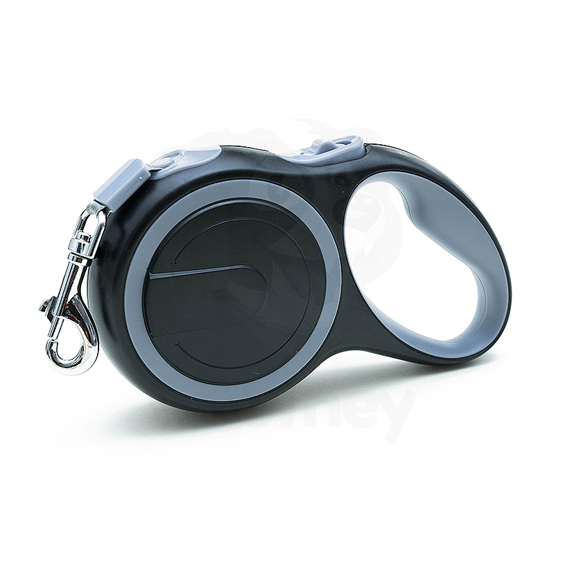 Samonavíjecí vodítko pro psy - Flexi Walk - černá, pásek 5m/20 kg (L)