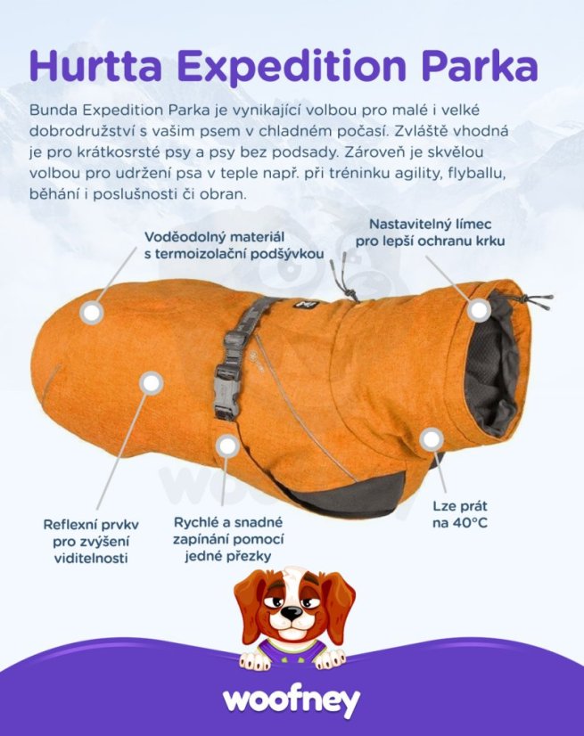 Hurtta Expedition Parka - Hundemantel - Blaubeere