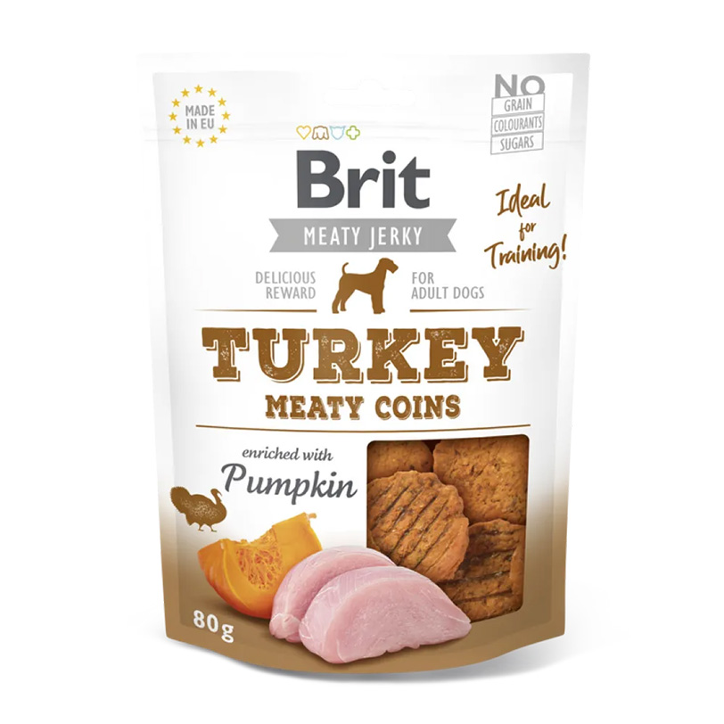 Brit Jerky - Truthahnfleischmünzen 80 g