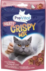 PreVital Crispy Mix Pamlsky s kuřecím, krůtím a játry 60 g