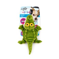 AFP Ultraschall-Plüsch-Alligator mit Ultraschallpfeife - 33 x 20 x 6 cm